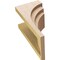 Ekena Millwork 11"W x 11"D x 22"H Wide Rockford Rough Cedar Woodgrain TimberThane Corbel, Primed Tan CORUR11X11X22ROCRCPR - alternate 3